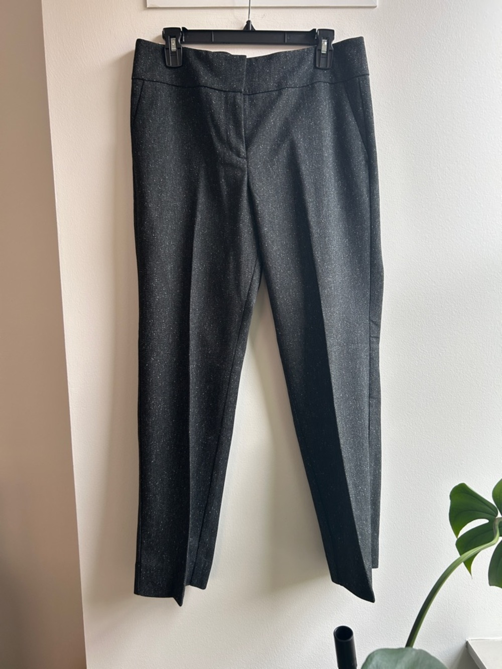 Ann Taylor Factory Speckle Gray Straight Pants